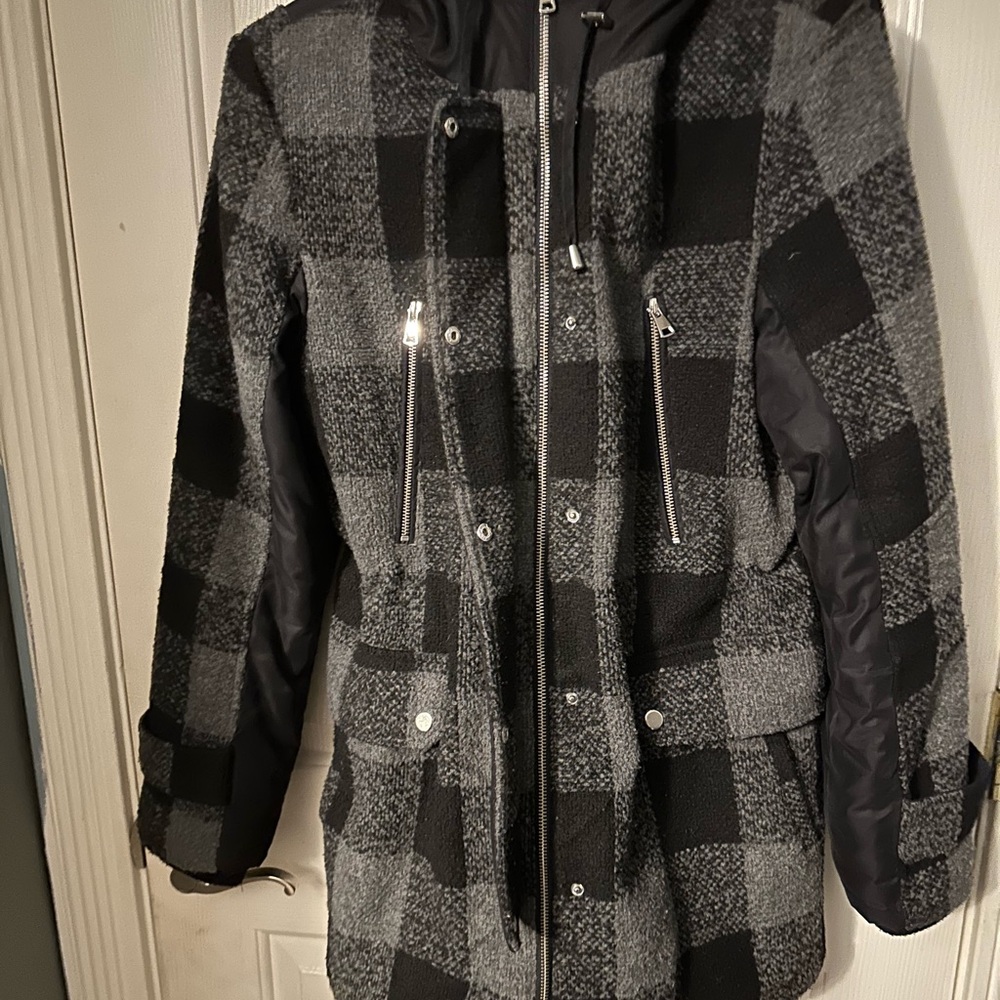 Black and Gray Jacket with Hood